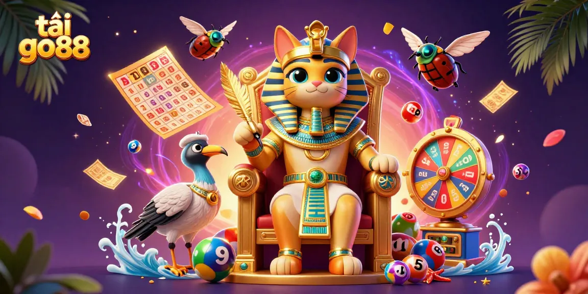 Experience fun as you tải go88 with vibrant lottery elements and dazzling characters in a lively 3D scene.