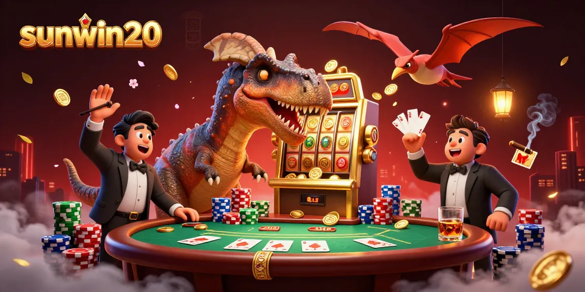 sunwin20 casino creatures interacting with a golden slot machine during a jackpot release